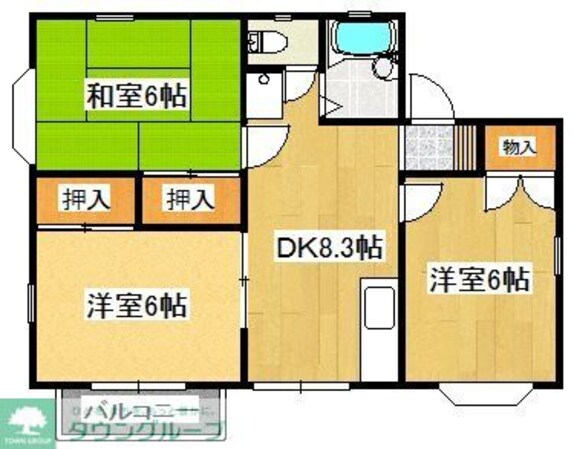 コーポクラージュの物件間取画像